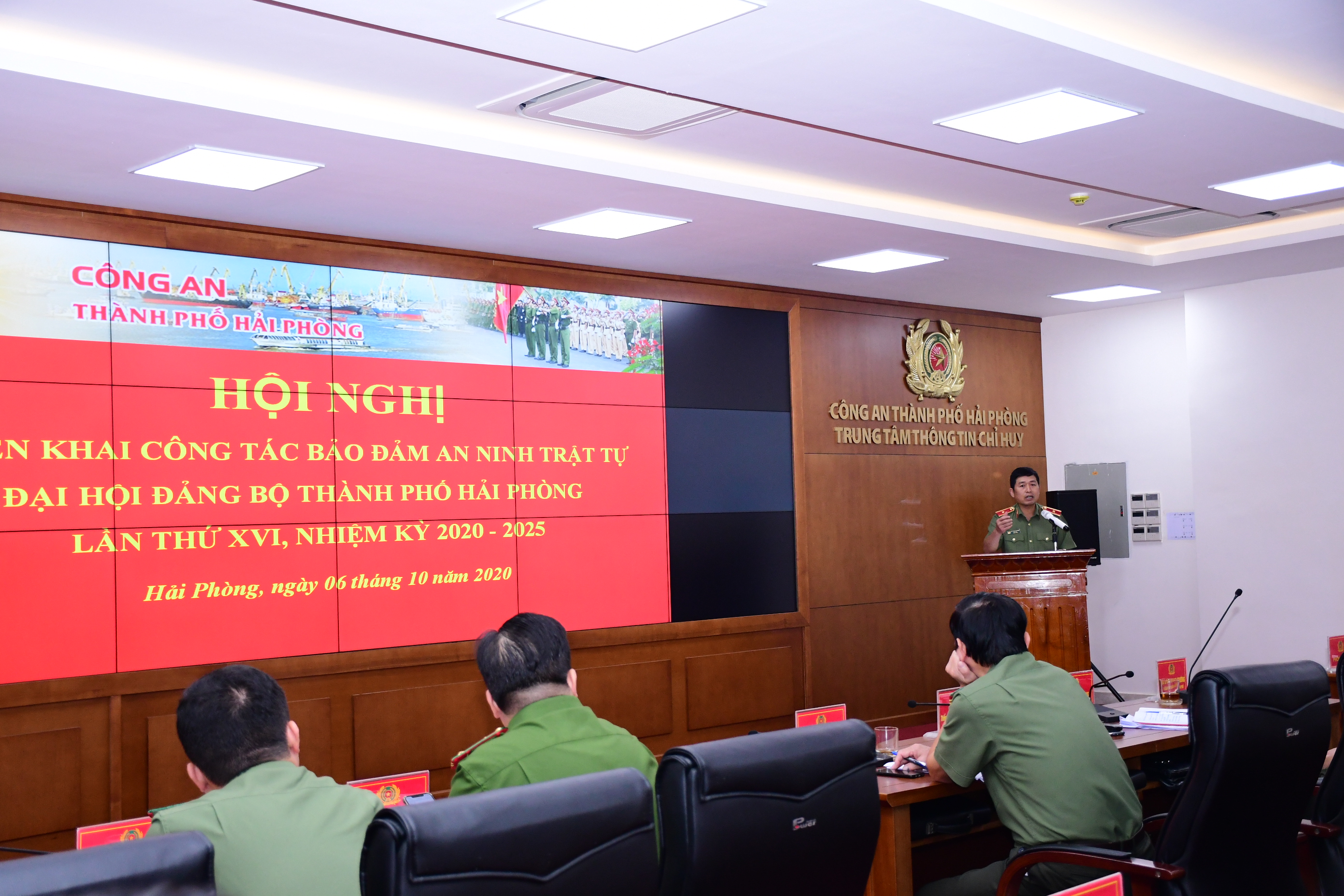 Triển khai các nhiệm vụ bảo đảm tuyệt đối an toàn an ninh trật tự Đại hội Đảng bộ thành phố Hải Phòng lần thứ XVI , nhiệm kỳ 2020-2025